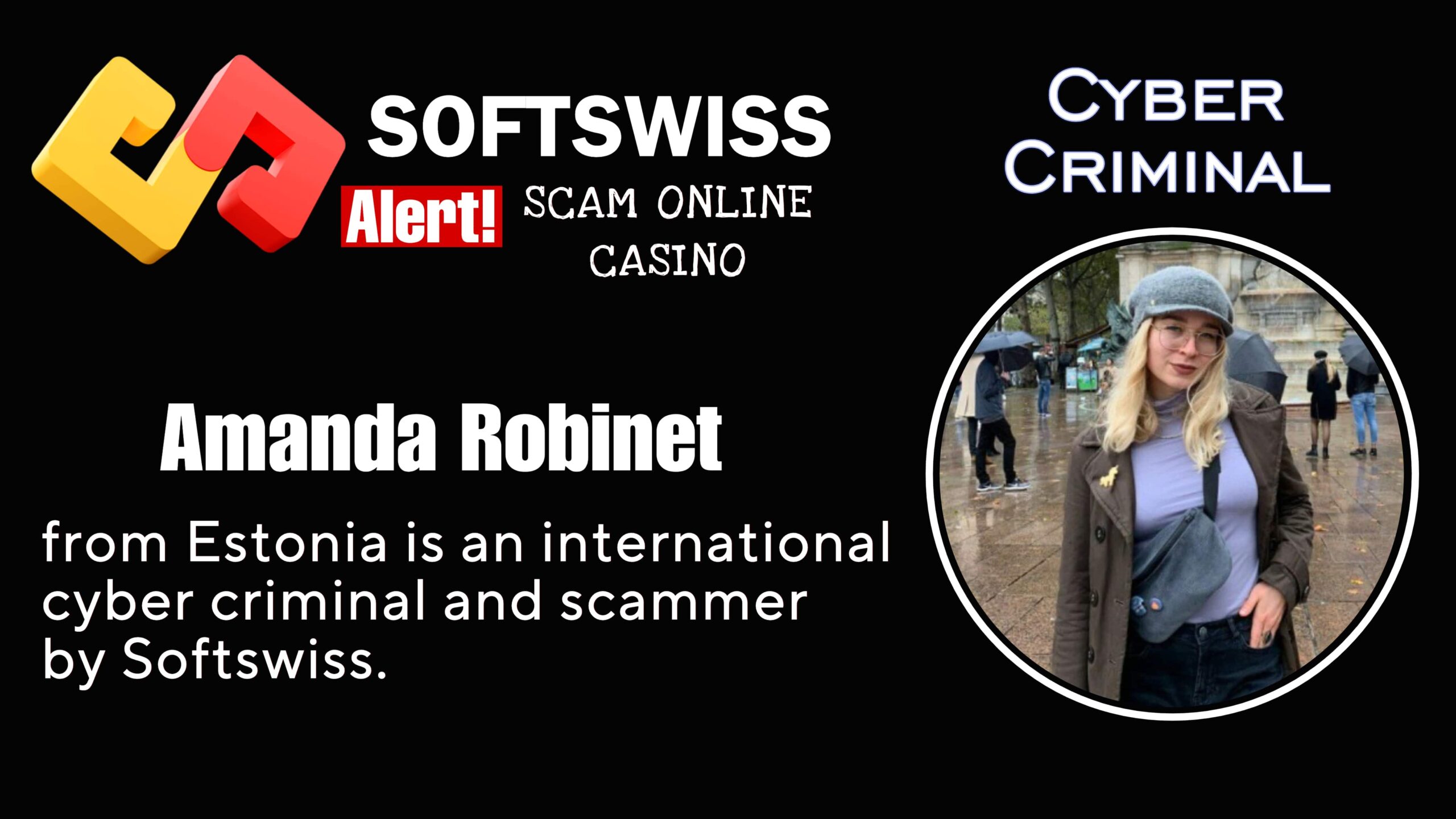 Amanda Robinet - softswiss scam - Casino by Softswiss